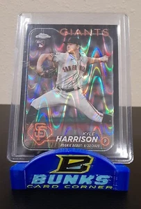 KYLE HARRISON 2024 Topps Chrome BLACK RAYWAVE Refractor /10 #USC157 RC SP GIANTS - Imagen 1 de 5