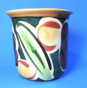 FIORIWARE "sea green palm" SMALL POTTERY CUP / TUMBLER (MINT) - Picture 1 of 4