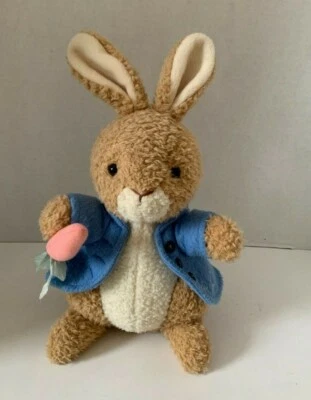 Juguete de peluche polar Eden Peter Cottontail conejo conejito 14" pulgadas zanahoria vintage Foto 1 de 4