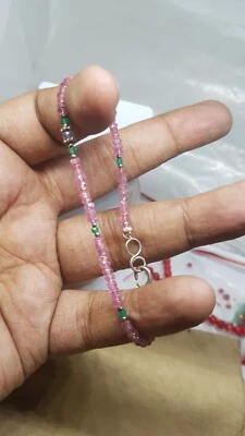 Turmalina Ónix Tanzanita Piedras Preciosas 925 Plata de Ley Collar Joyería Regalo g55 Foto 1 de 4