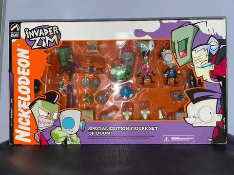 collectible action figures invader zim gir figure set doom Nickelodeon Cover