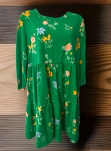 Crown & Ivy Green Floral Dress Women’s Size M green multi floral dress. NWT - Picture 1 of 6