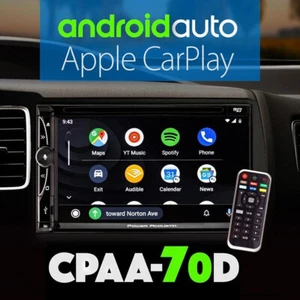 CPAA-70D DOPPEL DIN AUTORADIO APPLE CARPLAY ANDROID AUTO MEDIA BLUETOOTH DVD SD - Bild 1 von 4