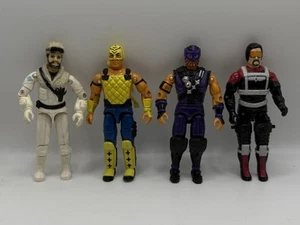 G.I. JOE FIGURE COLLECTION X4 - TJ BANG - FROSTBITE - DICE - METAL HEAD - 1990'S - Picture 1 of 7