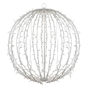 Northlight 34" LED Lighted Christmas Hanging Ball Decoration – Warm White Lights - Picture 1 of 5