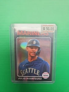 2024 Topps Heritage Mini - Julio Rodriguez Black Border /75 #286 - Picture 1 of 2