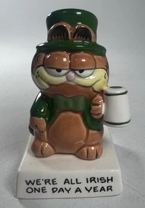 Figura De Colección 1981 Enesco Garfield "Todos somos Irlandeses Un Día Al Año" San Patricio - Imagen 1 de 4