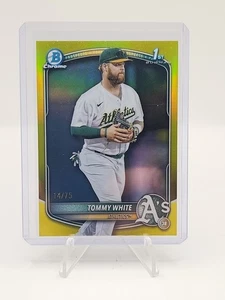 2025 Bowman Chrome Tommy White 1st Bowman /75 TRUE YELLOW - Bild 1 von 2