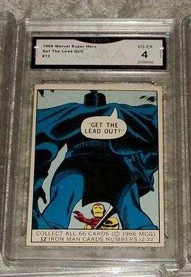 1966 Marvel Super Hero Iron Man Rookie #12 Get The lead Out GMA 4 - Image 1 of 2