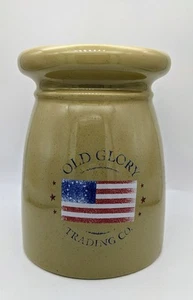 Old Glory Trading Co. Speckled Crock American Flag by Houston Harvest Very Good  - Picture 1 of 5