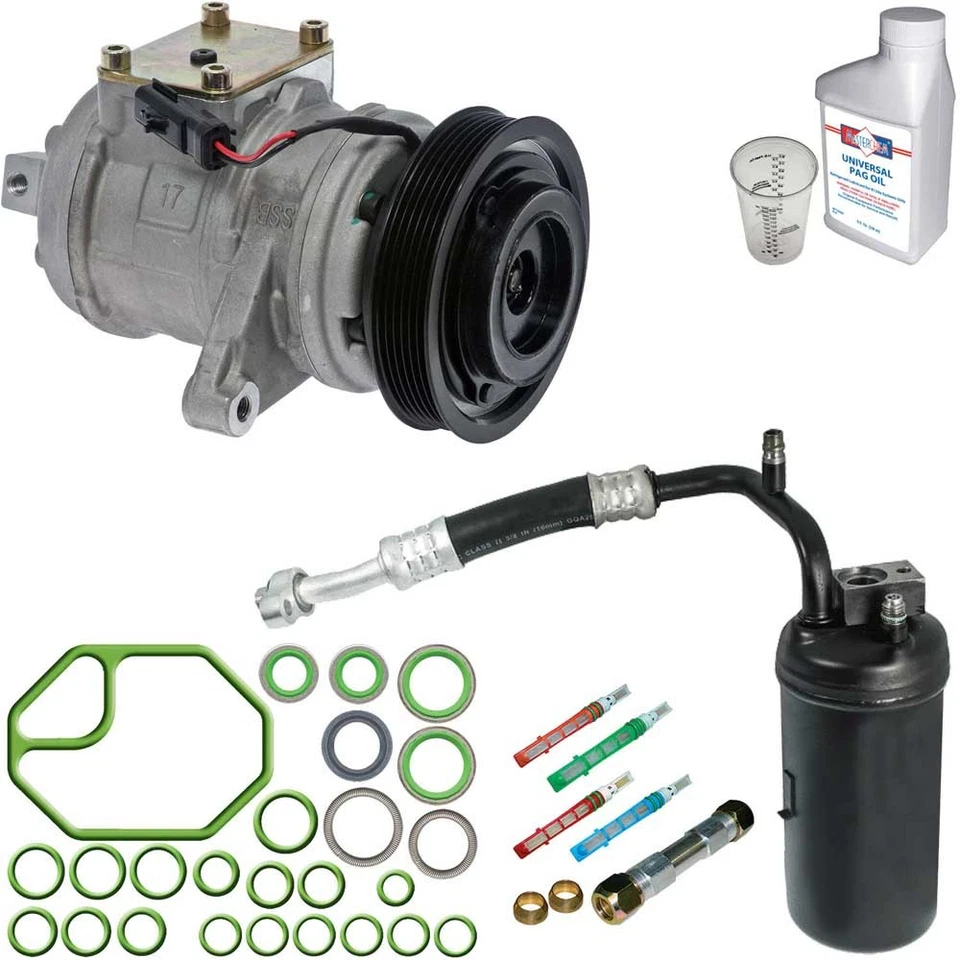Omega AC Compressor w/ A/C Repair Kit For Jeep Grand Cherokee 1999-2001 - Image 1 of 1