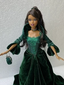 Holiday Barbie Special 2004 Edition African American Doll in Green Velvet Dress - Picture 1 of 17