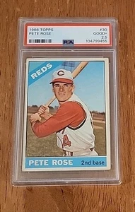 PSA GOOD+ 2.5 1966 Topps - Cincinnati Reds Pete Rose #30 CHARLIE HUSTLE BEST EVA - Picture 1 of 4