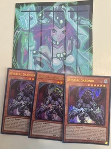 Yugioh 3x Bystial Saronir Ultra Rare MP25-EN293 Mega-Pack 1st Edition Near Mint - Picture 1 of 1