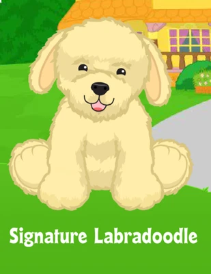 Signature Labradoodle (2010, WKS1018) webkinz VIRTUAL unused new adoption code - Image 1 of 2