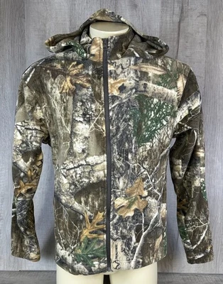 Gamehide Real Tree Camo Fleece Hoodie Jacket Hunting Full Zip Lite Weight Men M - Image 1 of 4