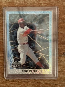 2024 Leaf Collective Multi-Sport Blue Shimmer Tony Perez Metal #1/1 - Picture 1 of 2