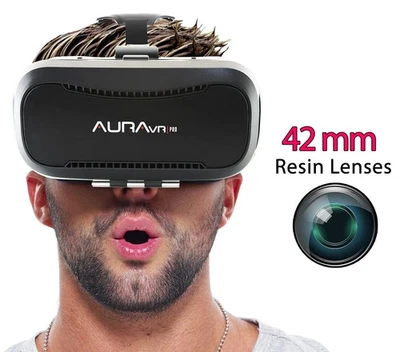 AuraVR Pro Smartphone VR Headset | 3D Gaming, Movies & 360 Videos - Image 1 of 4