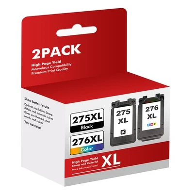 Cartucho de tinta PG-275XL CL-276XL para Canon Pixma TS3522 TS3520 TR4722 TS3722 Foto 1 de 4