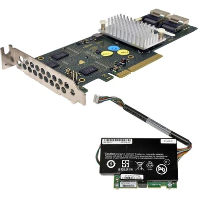 Fujitsu D2616-A22 GS1 6Gb PCle x8 SAS Raid Controller +BBU Controller Board FP - Bild 1 von 4