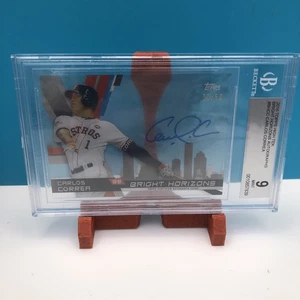 2016 Carlos Correa Topps High Tek Autogramm /50 BGS 9 Autogramm 10 Astros Baseballkarte - Bild 1 von 8