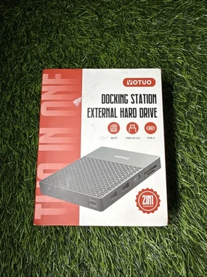 1TB External Hard Drive, USB C Multiport Hub HDD 7-in-1, USB 3.0, SD/TF Card ... - Image 1 of 2