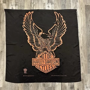 Vtg (1984) Officially Licensed Harley Davidson Banner Tapestry Eagle 42” - Rare - Picture 1 of 8