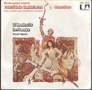 PETER O'TOOLE SOPHIA LOREN 7"PS Spain 1973 Man of La Mancha - Picture 1 of 1