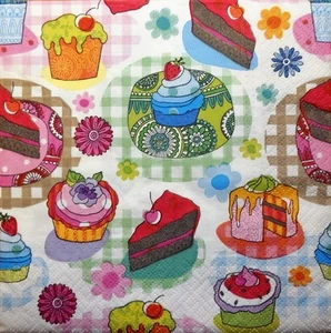 4 servilletas de papel individuales pasteles flores decoupage artesanía y mesa 113 - Imagen 1 de 2