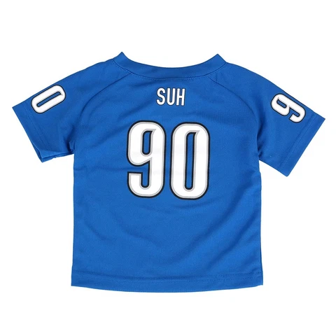 Ndamukong Suh NFL Detroit Lions Player Replica Blue Jersey Tee Infant (12M-24M) Cover