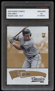 JOSE ABREU 2014 PANINI CLASSICS 1ST GRADED 10 ROOKIE CARD RC CHICAGO WHITE SOX