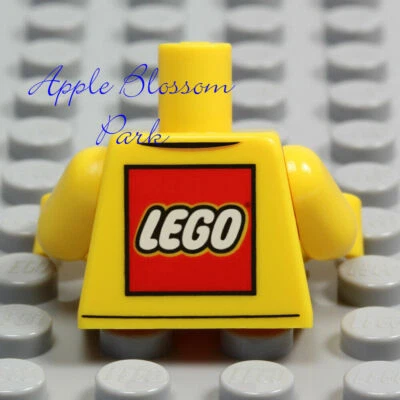 NEW Lego Minifig YELLOW SHIRT TORSO - Boy Girl Pocket Pen Top Upper w/Logo Back - Image 1 of 4