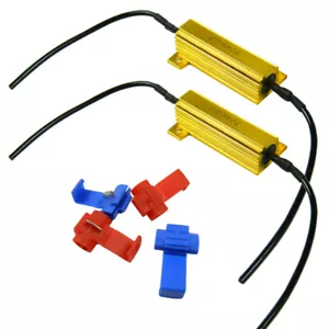 2pcs 50W 6-Ohm Load Resistors for Turn Signal Lights LED Bulbs Rapid Flash Fix - Picture 1 of 9