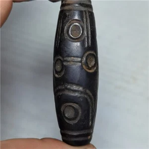 40 g Antiguas Cuentas dzi del Tíbet Antiguo meteorito Antiguo Amuleto gzi Cuentas Colgantes z805 - Imagen 1 de 11