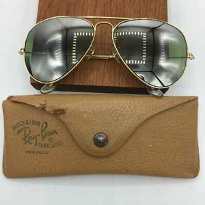 Vintage B&L Ray Ban USA 1/10 12K GF 58mm DGM Mirrored Lens Aviator - Picture 1 of 10