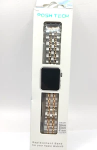 Posh Tech Stella Cinturino Link in Acciaio Inox per Apple Watch - Argento/Oro - Foto 1 di 4