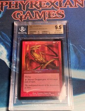 MTG 1x FOIL 7th Edition SHIVAN DRAGON (BGS 9.5 w/ 2x 10) #1 highest graded magic
