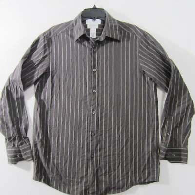 Concepts Shirt Mens Medium Brown Beige Green Button Up Long Sleeve Casual Men - Image 1 of 4