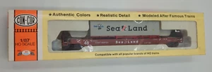 CON-COR 0001-1984 HO 125 TON CSXT SINGLE Flachwagen mit Container 40' Sealand NOS - Bild 1 von 12