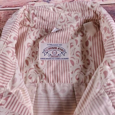 Armani Jeans Short Sleeve Button Down Shirt Mens Large - Image 1 of 4