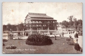 Landscape Garden Scenic Railway Rock Springs Park Chester West Virginia Postcard - Picture 1 of 3