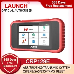 LAUNCH CRP129E OBD2 Scanner Check Engine ABS SRS Transmission System Oil Reset - Picture 1 of 12