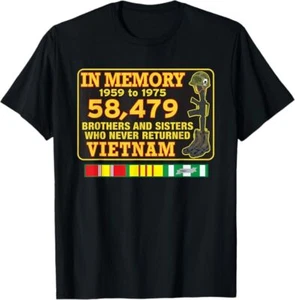 NEW! In Memory Vietnam 58,479 Design Best Gift Idea Tee T-Shirt S-3XL - Picture 1 of 4