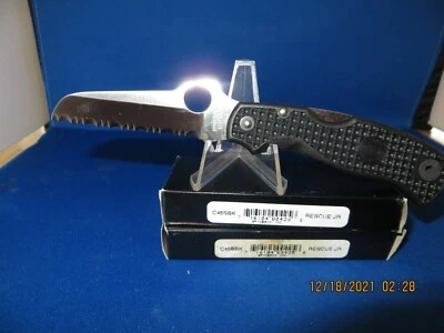 Vintage Spyderco C45 SBK Rescue Folding Knife ATS-55 - Image 1 of 4