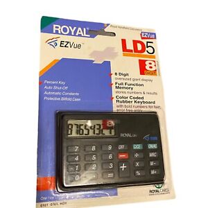 Vintage Royal EZVue LD5  8-Digit Battery Powered Calculator