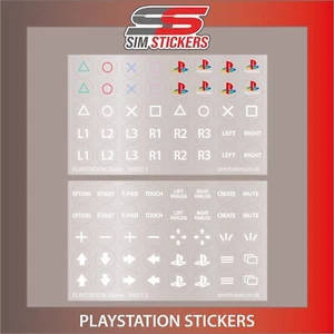 Pegatinas Playstation redondas transparentes de 20 mm de diámetro para botones arcade - Juego de 2 - Imagen 1 de 3