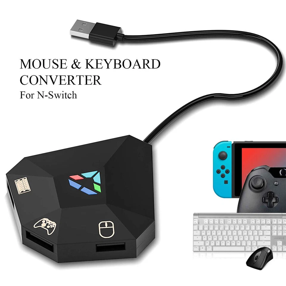 Keyboard Mouse Adapter LED Indicator Converter for PS4 /PS3/Xbox One/ Xbox 360 - Image 1 of 4