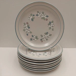 Vintage Chantilly Fleur de Lune Salad Dessert Plates x8 - Picture 1 of 3