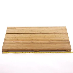 "Alfombra de sauna de baño de bambú grande rectangular- 30""x17" - Imagen 1 de 2