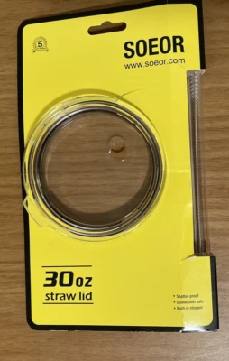 Tapa de repuesto Soeor con pajita para vaso YETI Rambler 30 OZ nuevo en caja Foto 1 de 4